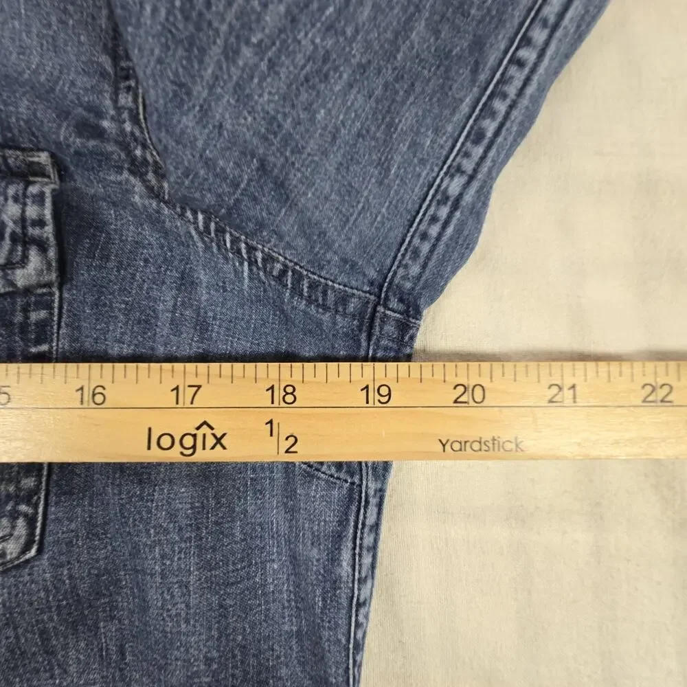 J. CREW Women's Western Chambray Shirt in Vintage Indigo Pearl Snaps 8 - Picture 6 of 13